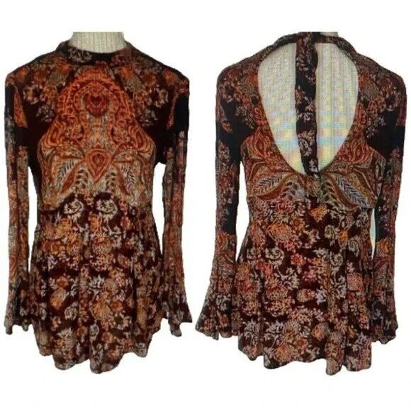 FREE PEOPLE Women Bundle of 10 Long Sleeve Top Sz XS Multicolor 3-27 - Picture 15 of 16